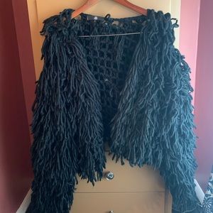 MissGuided shag sweater/jacket